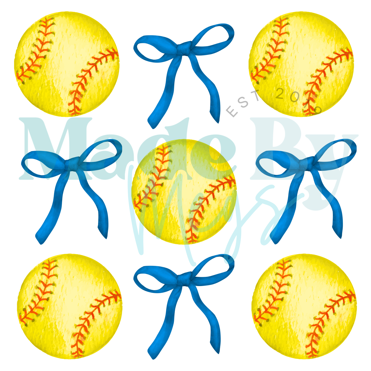 Blue Bows Sports Tee