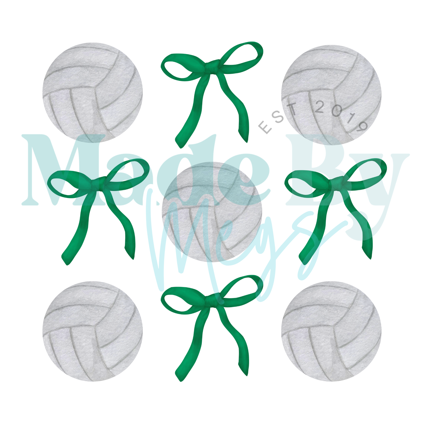 Green Bows Sports Tee