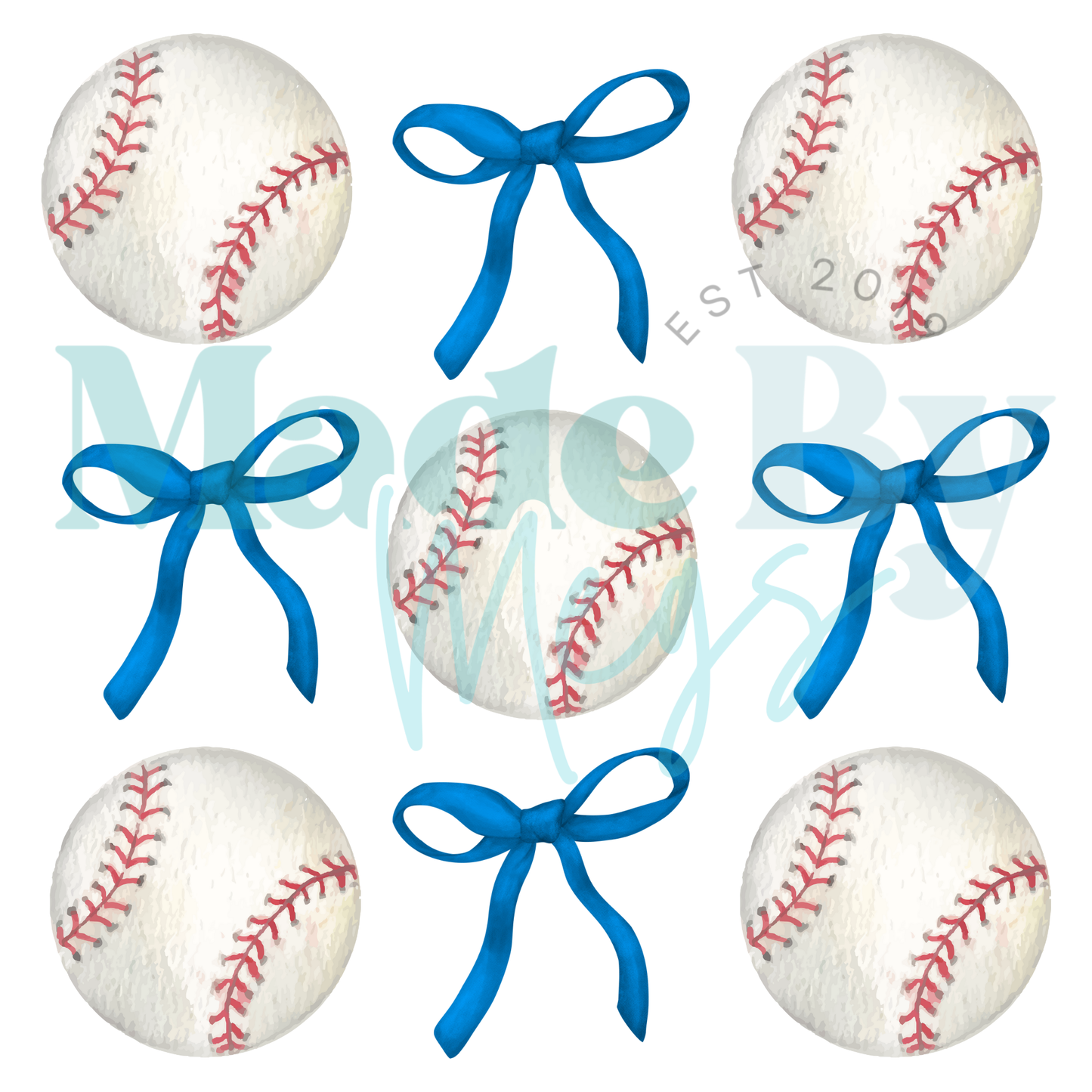 Blue Bows Sports Tee