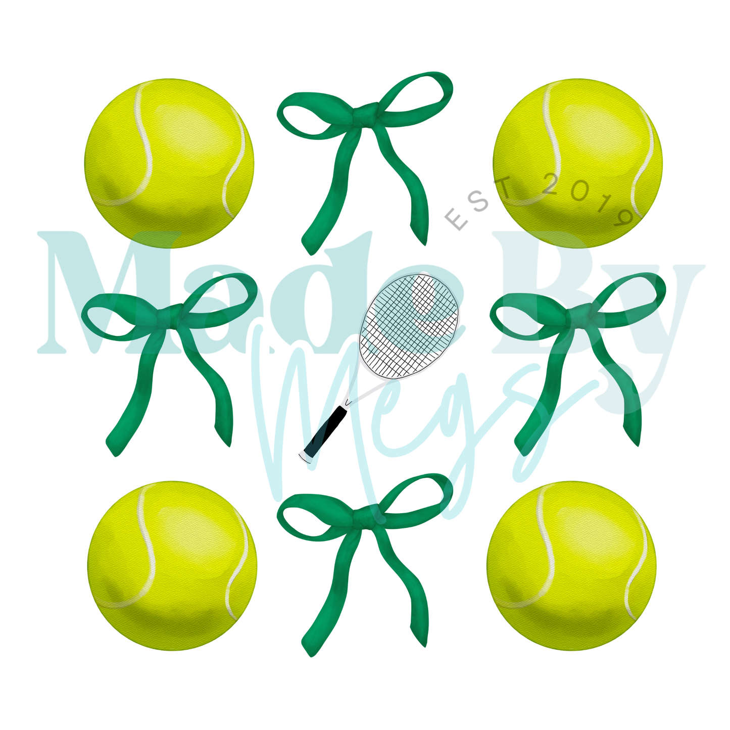 Green Bows Sports Tee