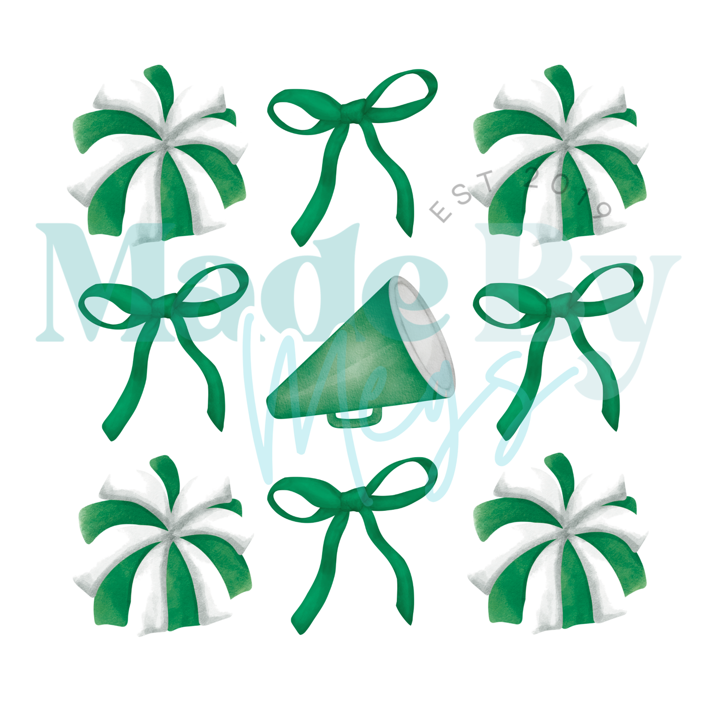 Green Bows Sports Tee
