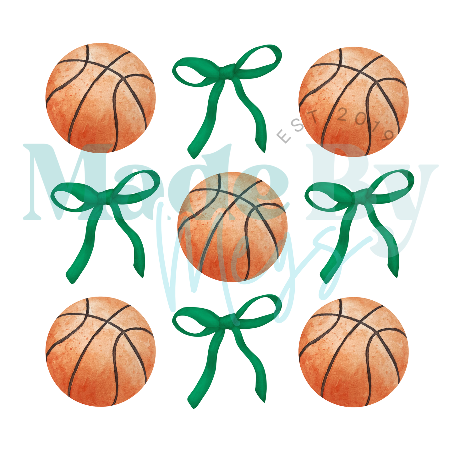 Green Bows Sports Tee