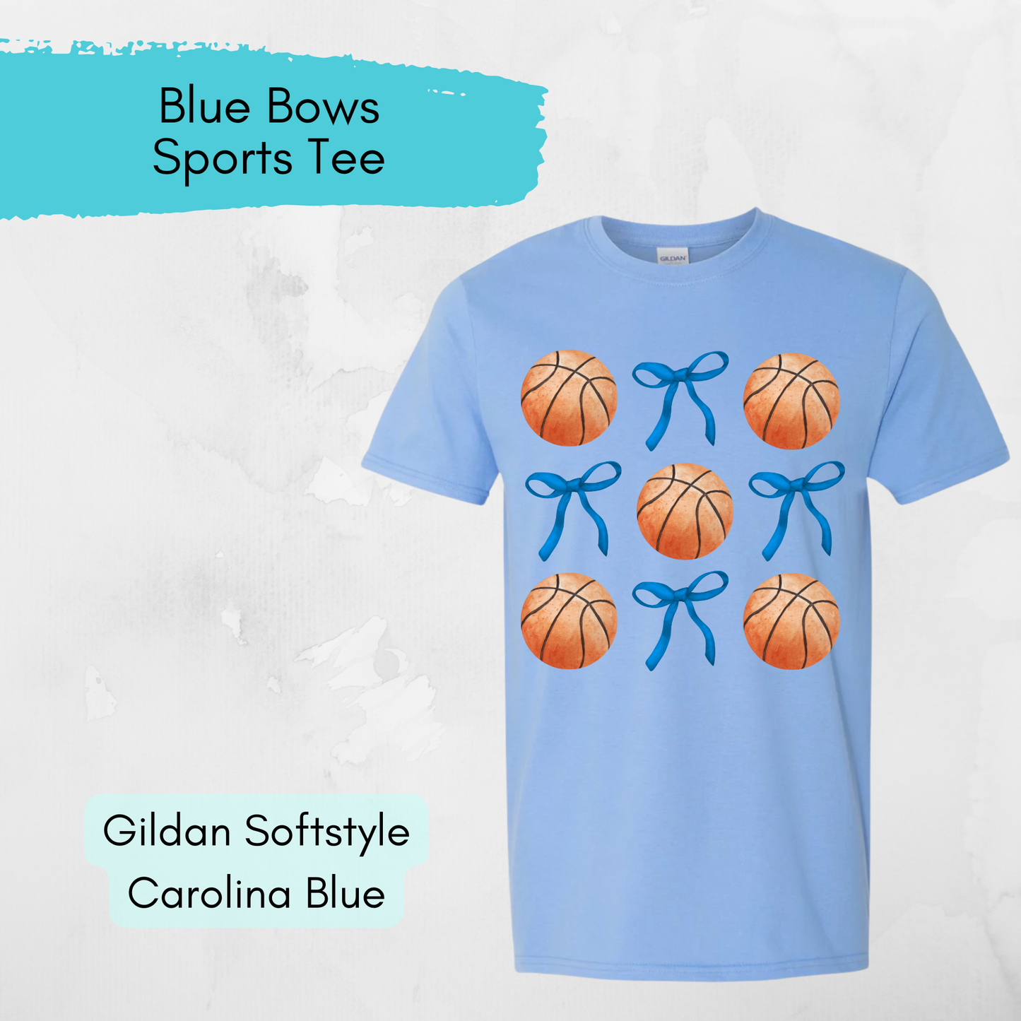 Blue Bows Sports Tee