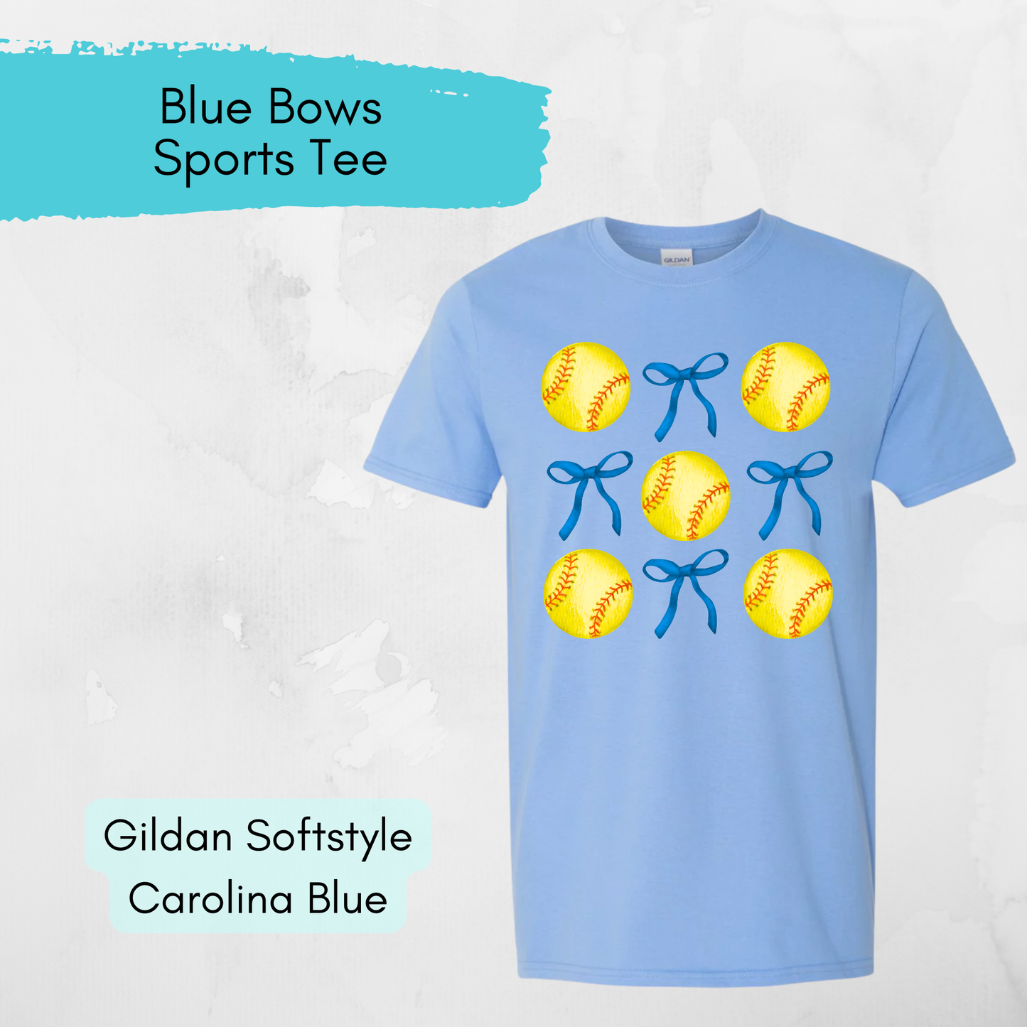 Blue Bows Sports Tee