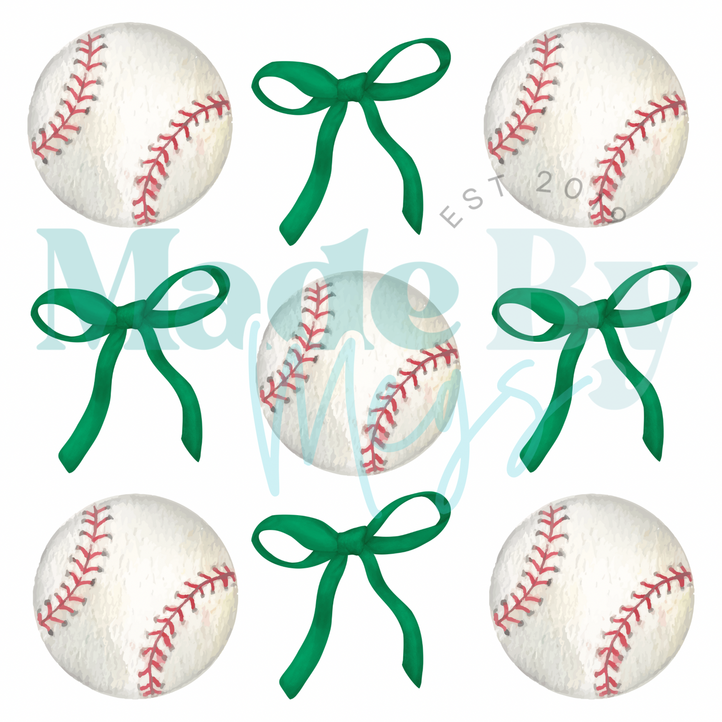 Green Bows Sports Tee
