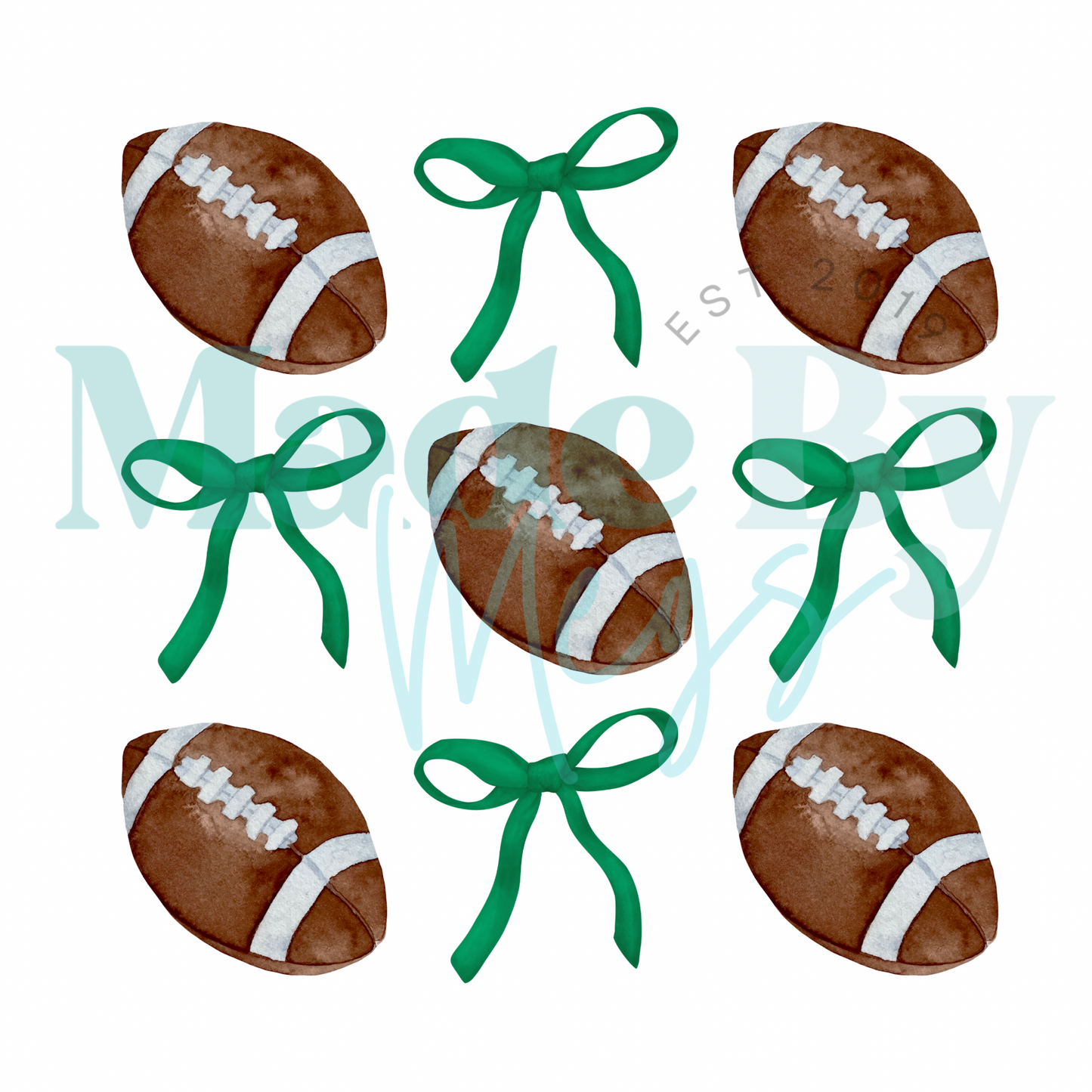 Green Bows Sports Tee