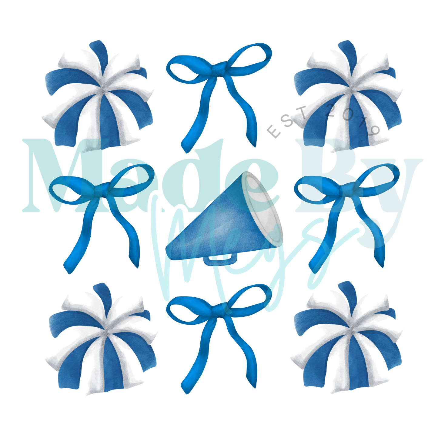 Blue Bows Sports Tee
