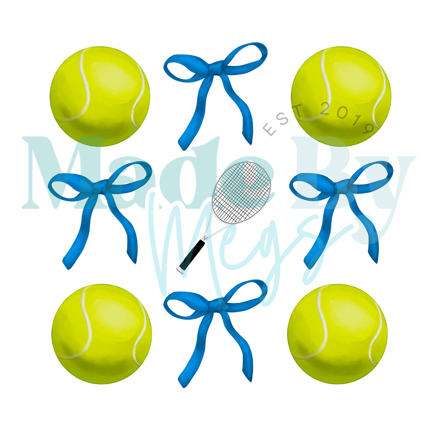Blue Bows Sports Tee
