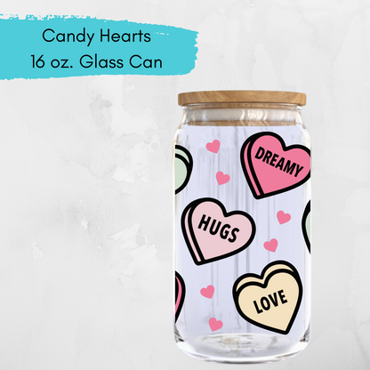 Valentine's Collection: Glass Can Cups
