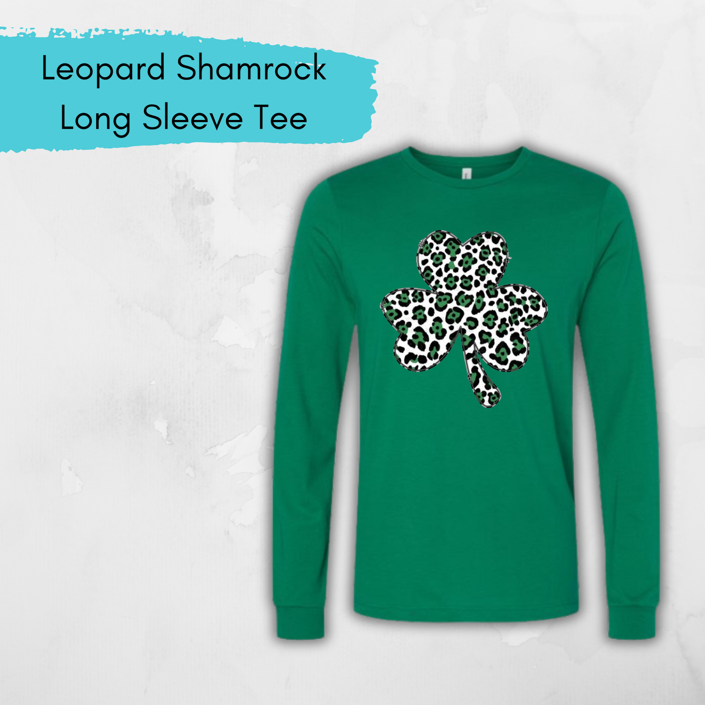 Leopard Shamrock Long Sleeve