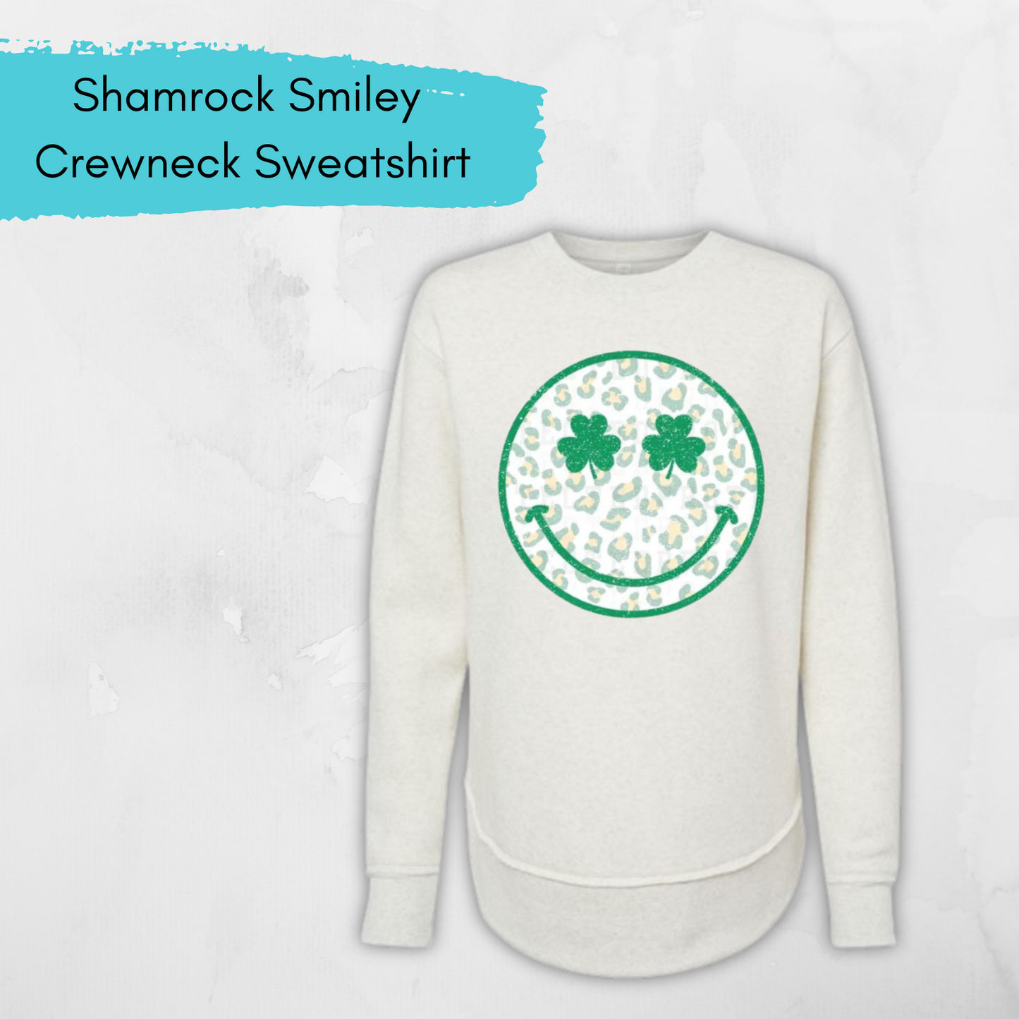 Shamrock Smiley Women's Crewneck