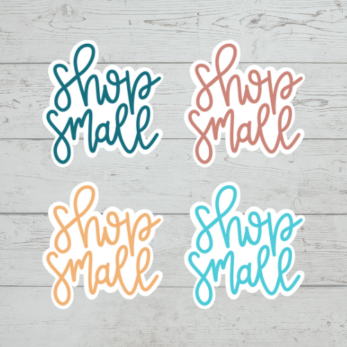 Shop Small 3" Sticker