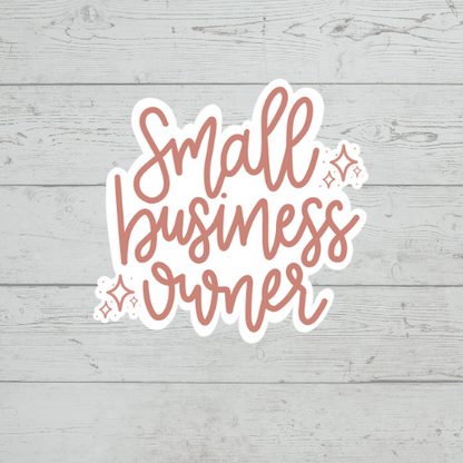 Small Business Owner 3" Sticker